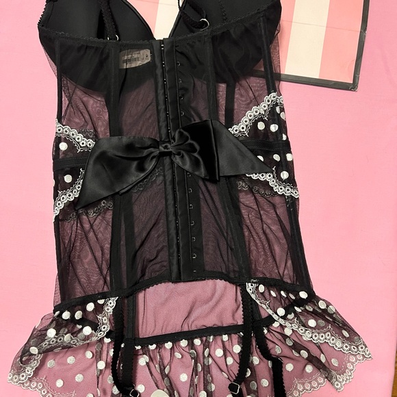 CLEARANCE $78 Victoria's Secret Collection Corset Garter Slip Dress. 34C - Picture 5 of 6
